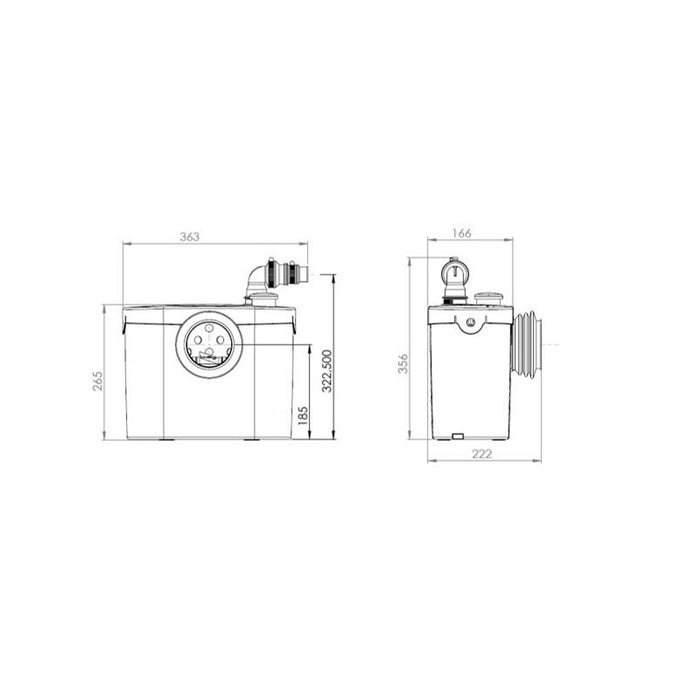 SANITRIT SFA TRITURATORE SANITOP UP