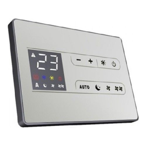 Comando a parete bianco Smart Touch con modulo WiFi integrato per ventilconvettori Innova EFB649II.
